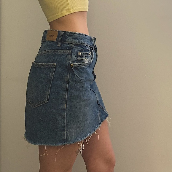 Blue jeans mini skirt - Picture 2 of 5